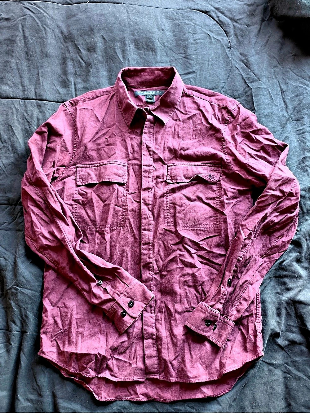 Marc by Marc Jacobs Shrunken Fit Button Down Shirt Cotton Button Down Shirt